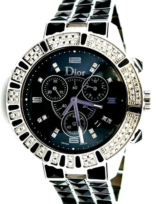 CHRISTIAN DIOR Christal Diamond Unisex Chronograph Watch image 0