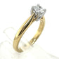 18ct Yellow Gold "Hearts on Fire" Solitaire Ring image 2