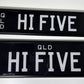 HI FIVE - Personlised Number Plate image 0