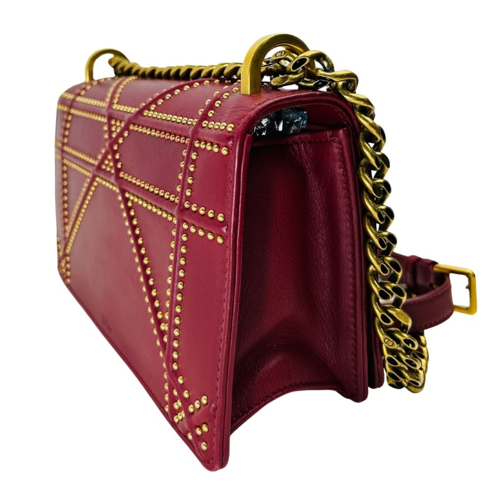 Dior Medium Diorama Studded Lambskin Shoulder Bag image 3