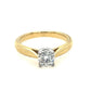 18ct Yellow Gold "Hearts on Fire" Solitaire Ring image 4