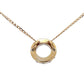 9ct Yellow Gold Circular 0.84ct Diamond Pendant & Chain image 2