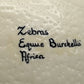 Hand Painted 'Zebras Equus Burchellii' Ostrich Egg Shell image 3