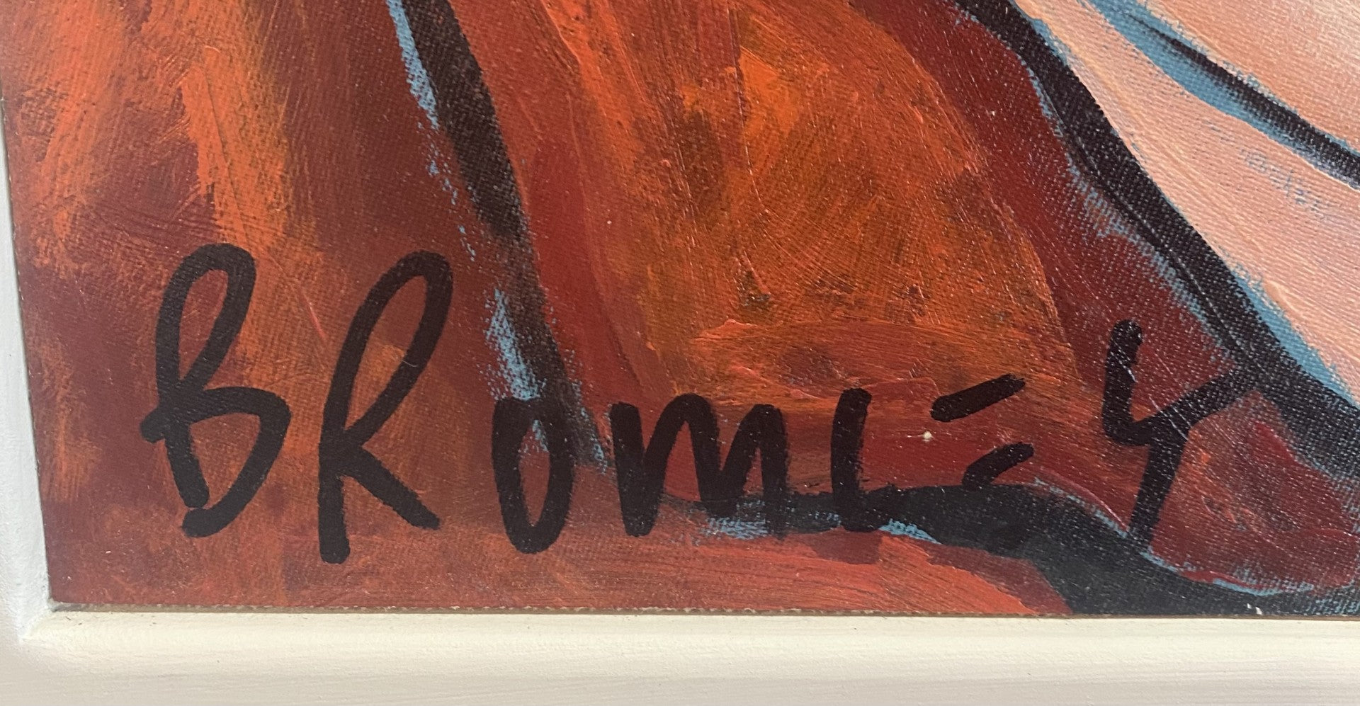 David Bromley 'Cheeky Boy' Oil Painting image 2