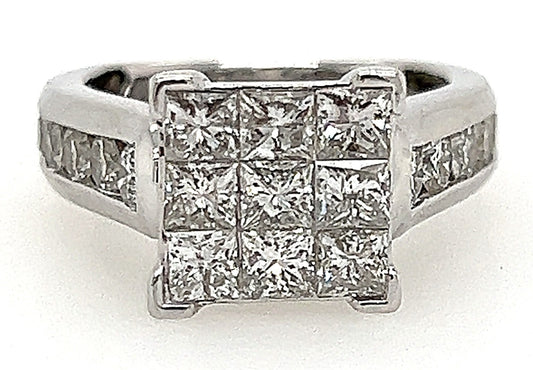 14ct White Gold 2.25cts Diamond Ring image 0