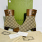 Gucci GG Supreme Canvas & Leather 'Ellis' Ankle Boots image 6