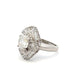 Platinum Ballerina 2.12ct Diamond Cluster Ring image 3