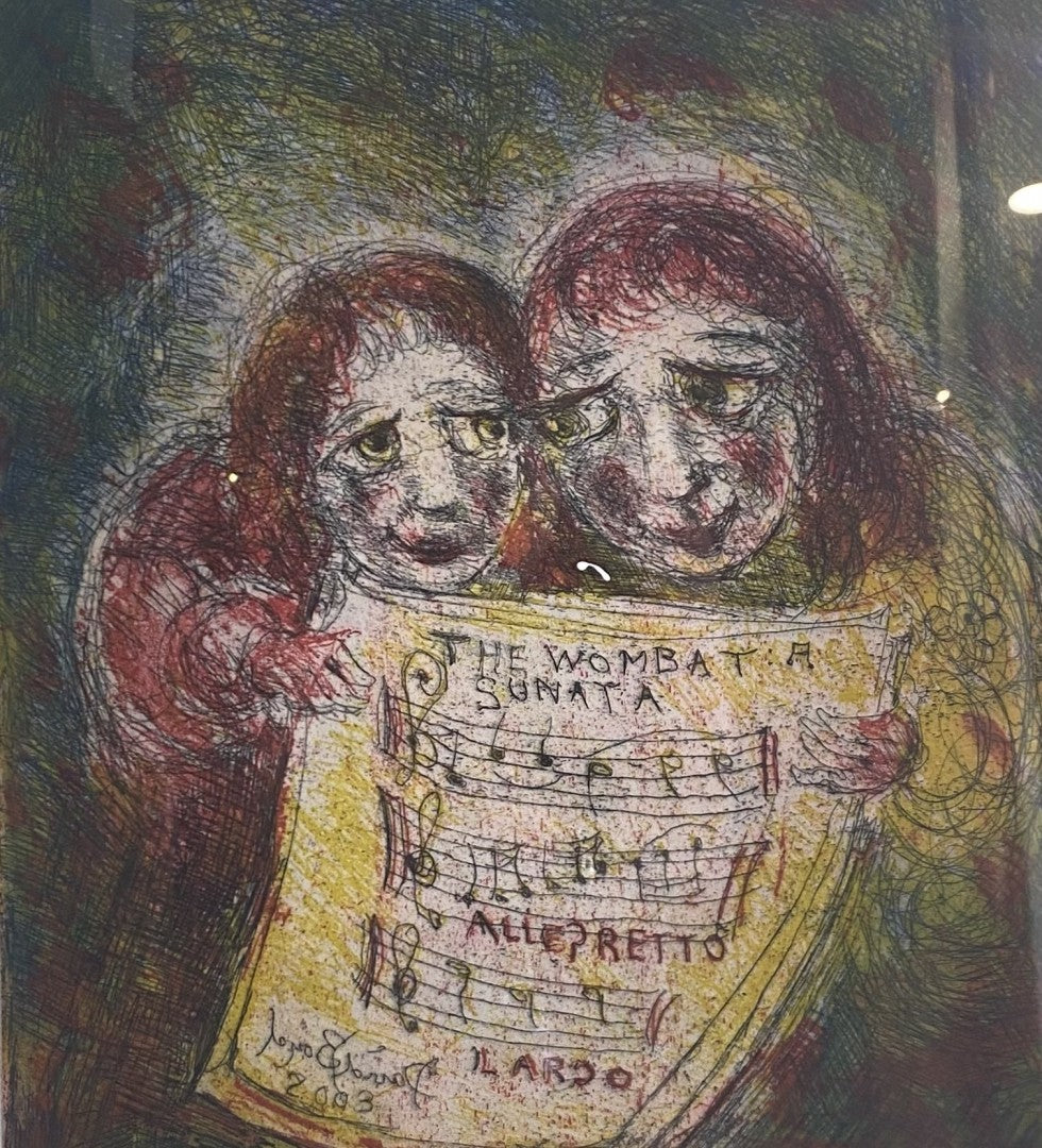 David Boyd 'Wombat Sonata' Etching image 0