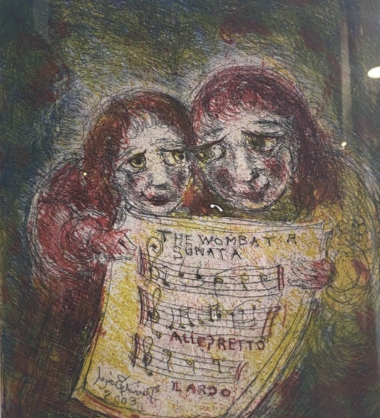 David Boyd 'Wombat Sonata' Etching image 0