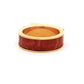 Hermès Kelly Scarf Ring Gold Tone Pink