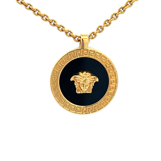 Versace Medusa Gold Pendant Necklace image 0