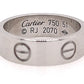 Cartier 18ct White Gold Love Ring image 0