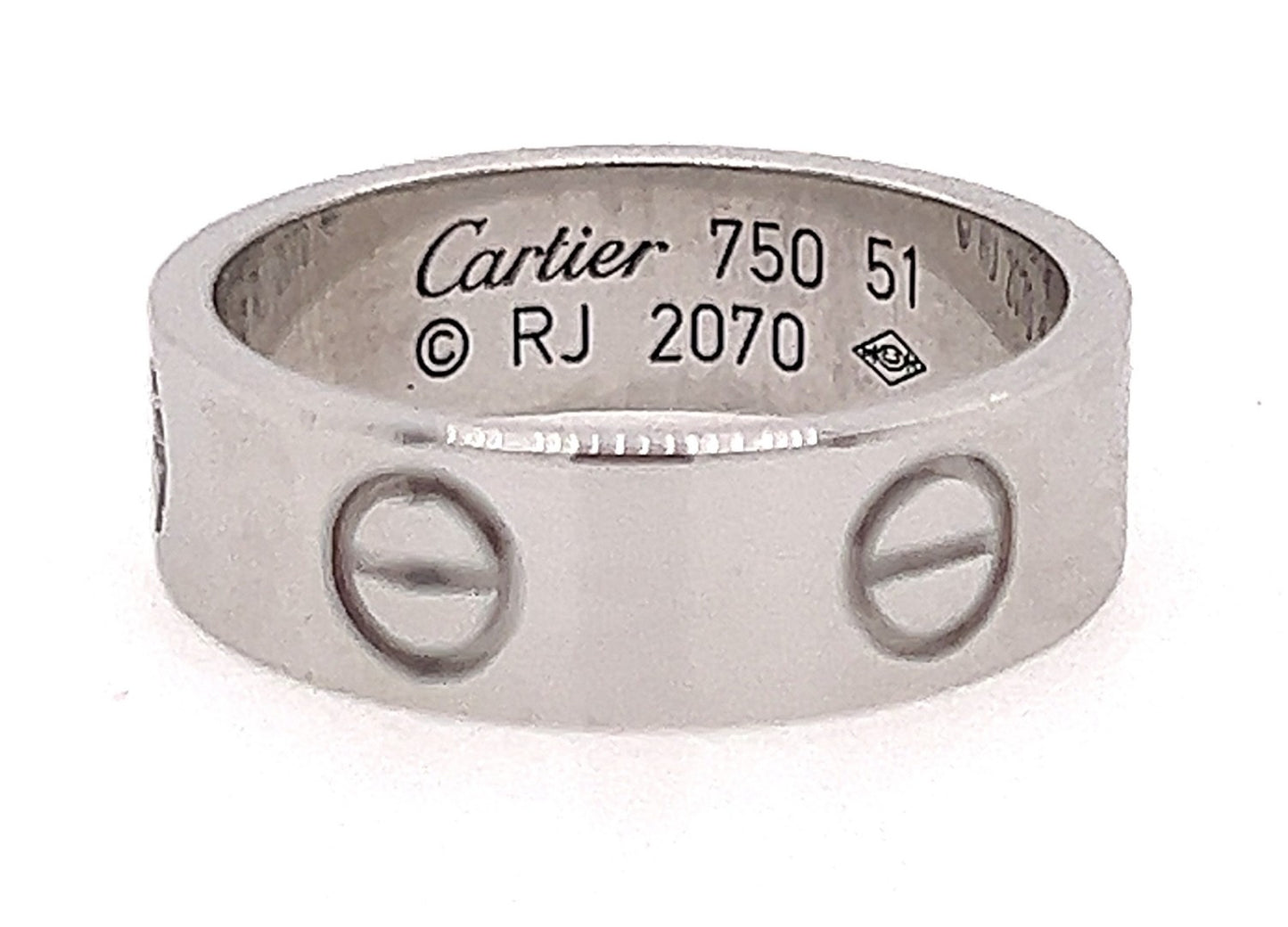 Cartier 18ct White Gold Love Ring image 0