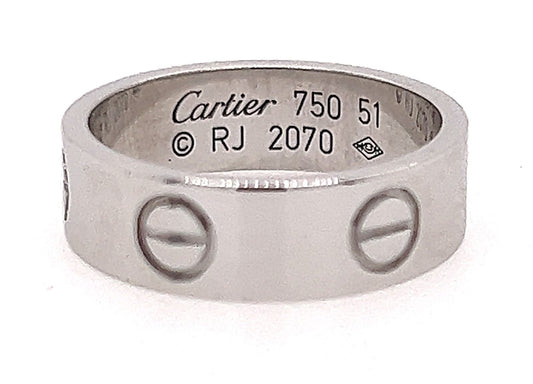 Cartier 18ct White Gold Love Ring image 0