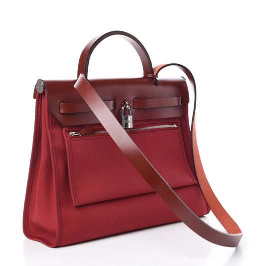 Hermès Herbag Zip 31 PM Rouge Grenat