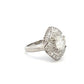 Platinum Ballerina 2.12ct Diamond Cluster Ring image 4