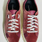 Salvatore Ferragamo Burgundy Low Top Sneakers image 1