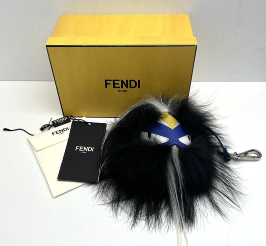 Fendi Bag Bugs Mink Fur Key Charm image 0