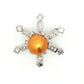 Platinum South Sea Pearl Diamond Star Pendant