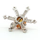 Platinum South Sea Pearl Diamond Star Pendant