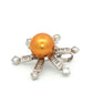 Platinum South Sea Pearl Diamond Star Pendant