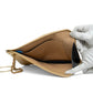 Chanel Beige Lambskin Chocolate Bar Quilted Wristlet