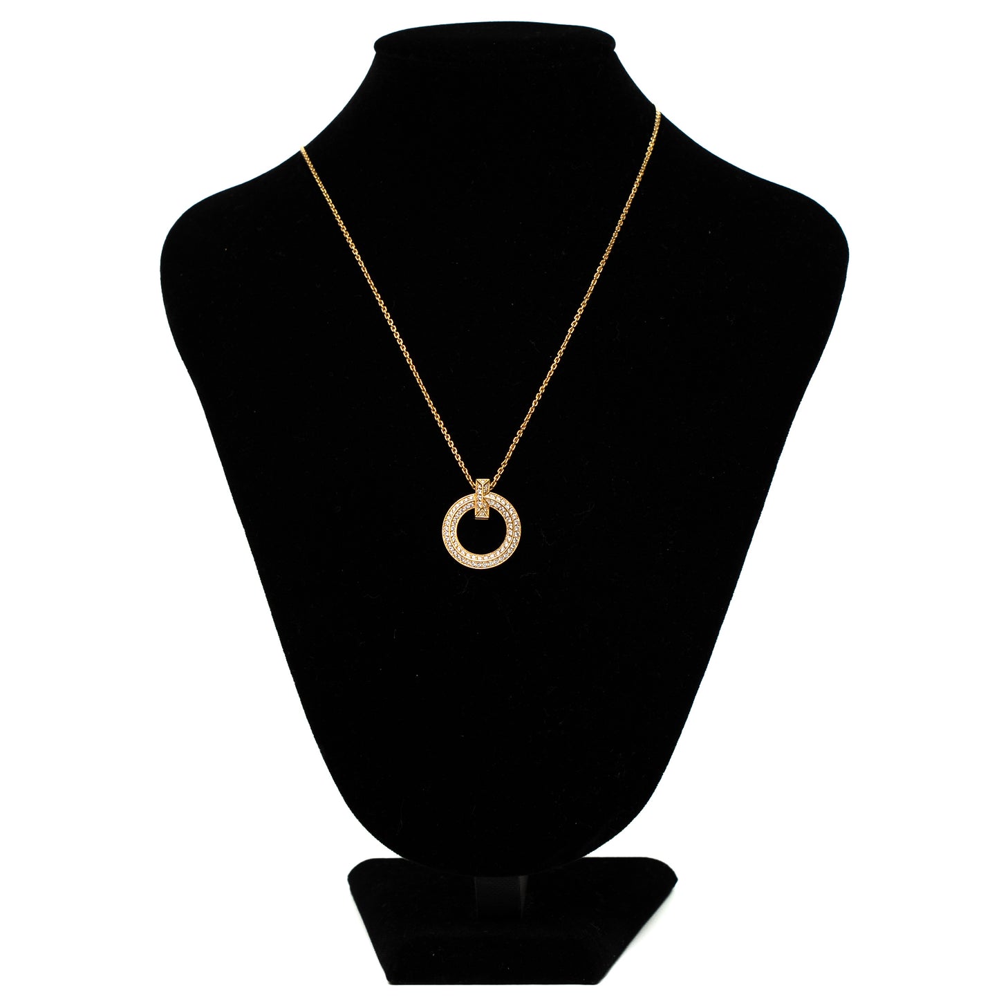 Tiffany & Co 18ct Yellow Gold 0.72ct Diamond Tiffany T1 Pendant & Necklace