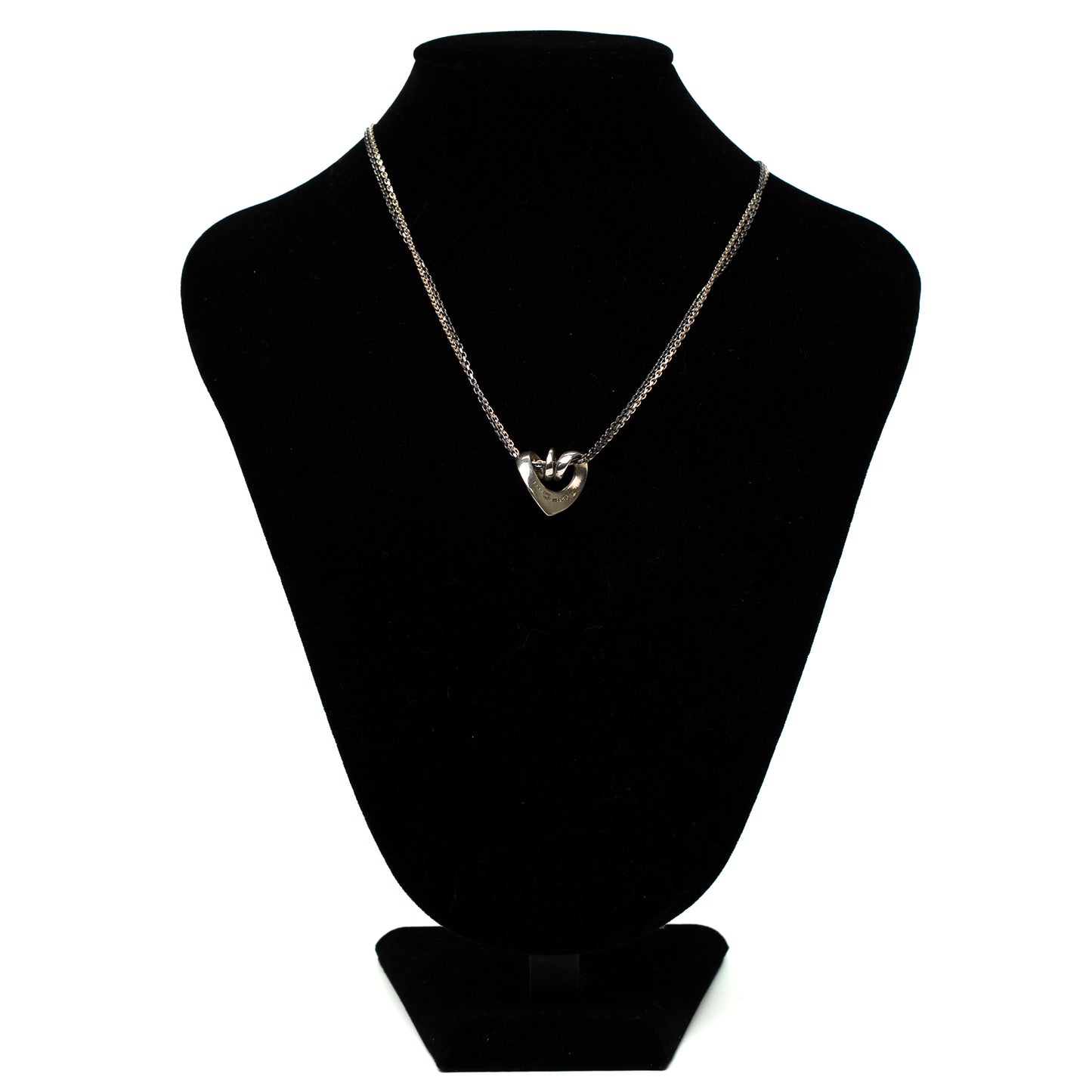 Georg Jensen Heart Pendant Sterling Silver Necklace (2001)