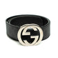 Gucci Monogram Black Belt