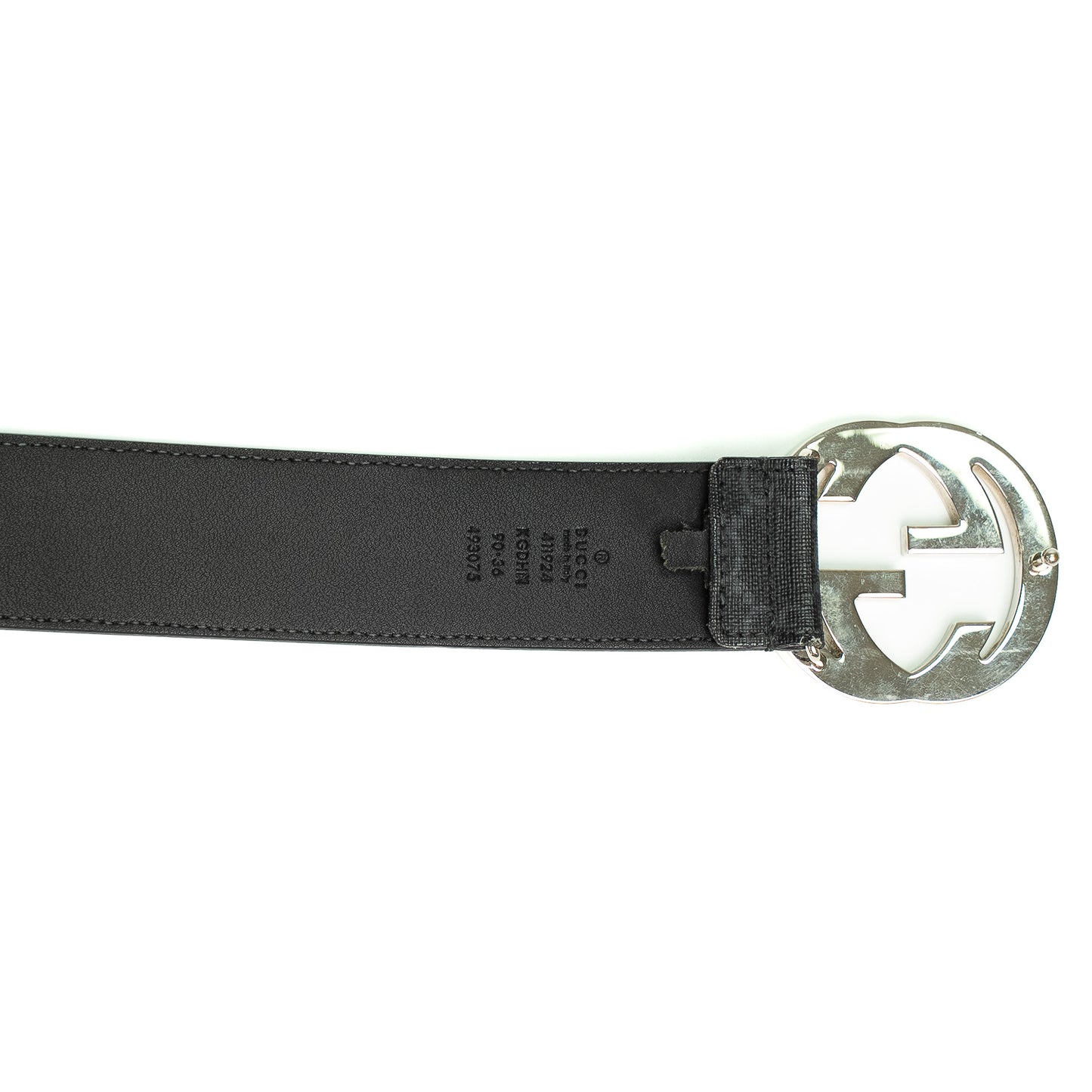 Gucci Monogram Black Belt