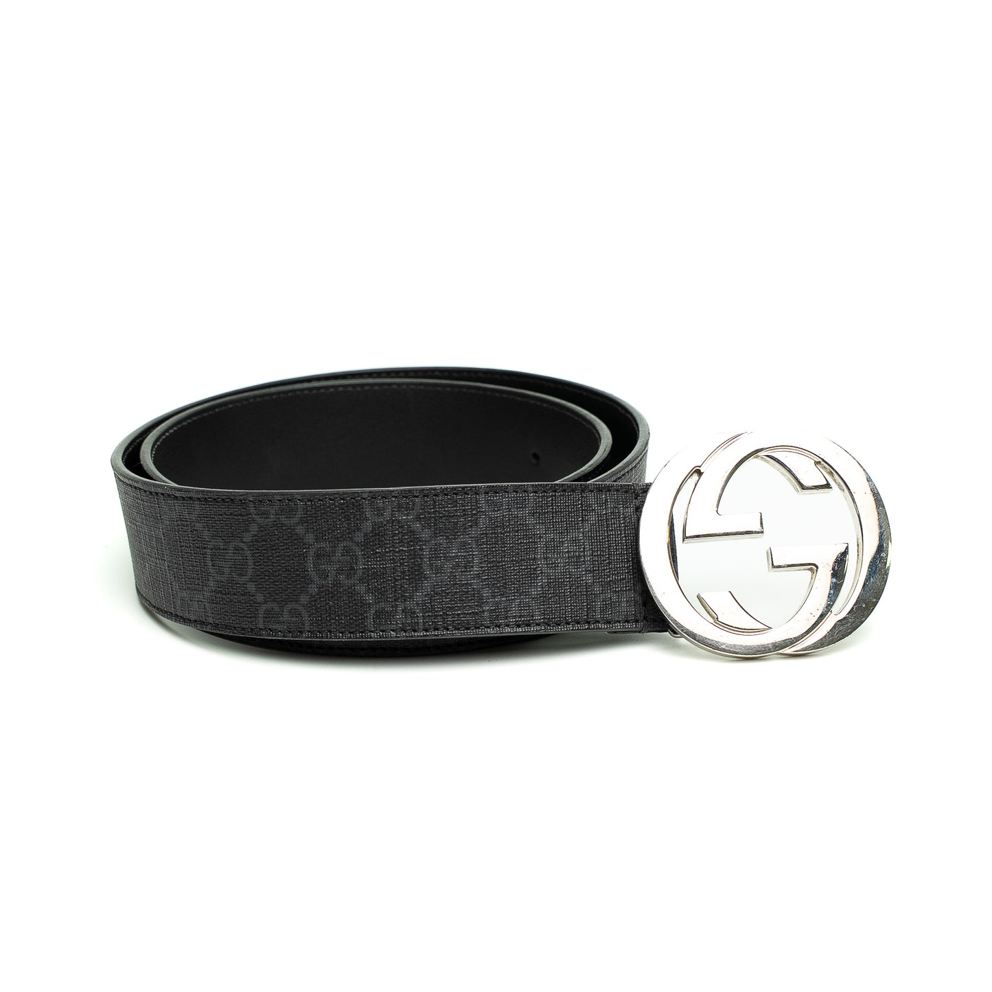 Gucci Monogram Black Belt