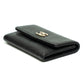 Chanel Camellia CC Black Wallet