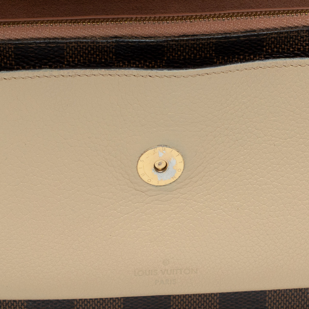 Louis Vuitton Vavin Damier Ebene Chain Wallet