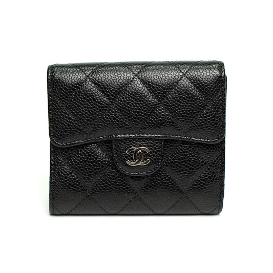 Chanel Classic Quilted Black Wallet