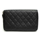 Chanel Large Quilted Black Zip Wallet