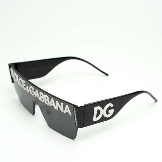 Dolce & Gabbana Black Shield Sunglasses