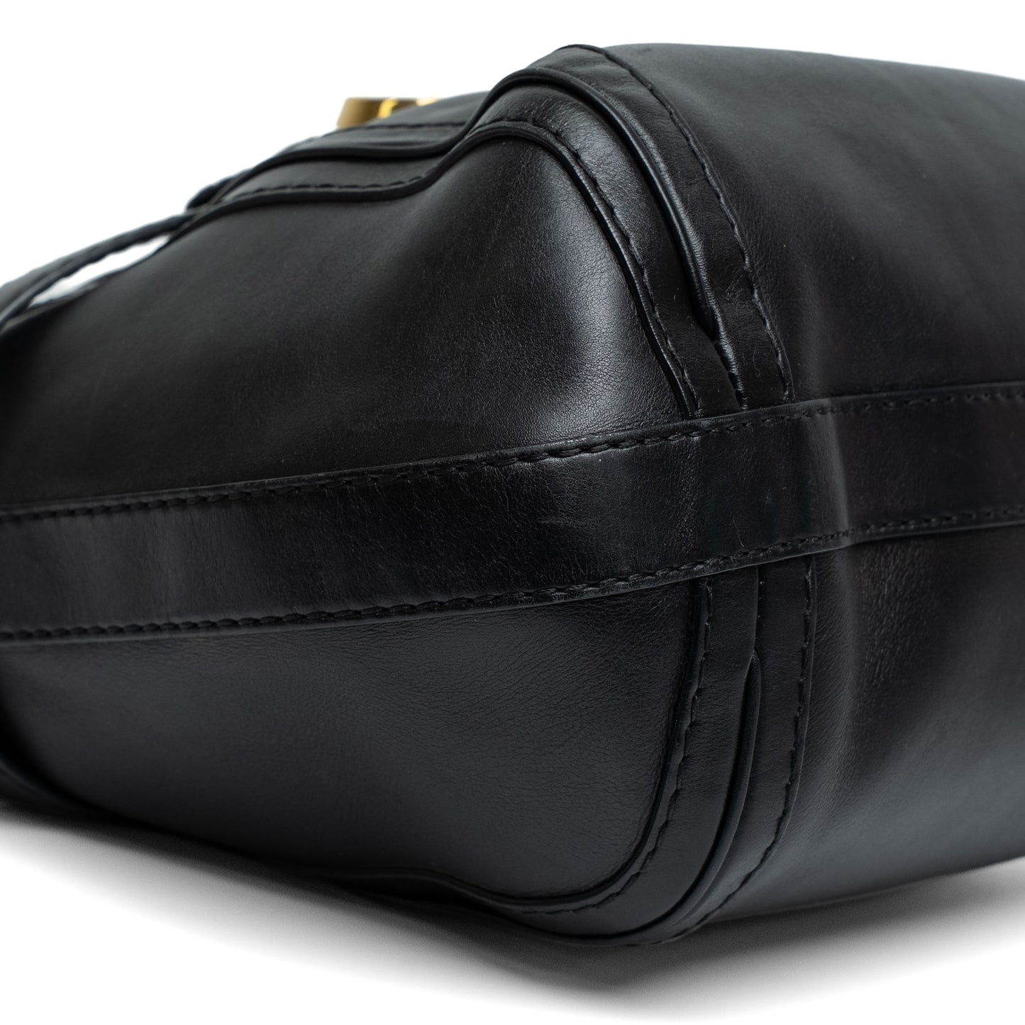 Gucci GG Running Medium Black Leather Hobo Bag