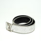 Louis Vuitton Silver Initials Reversible Belt