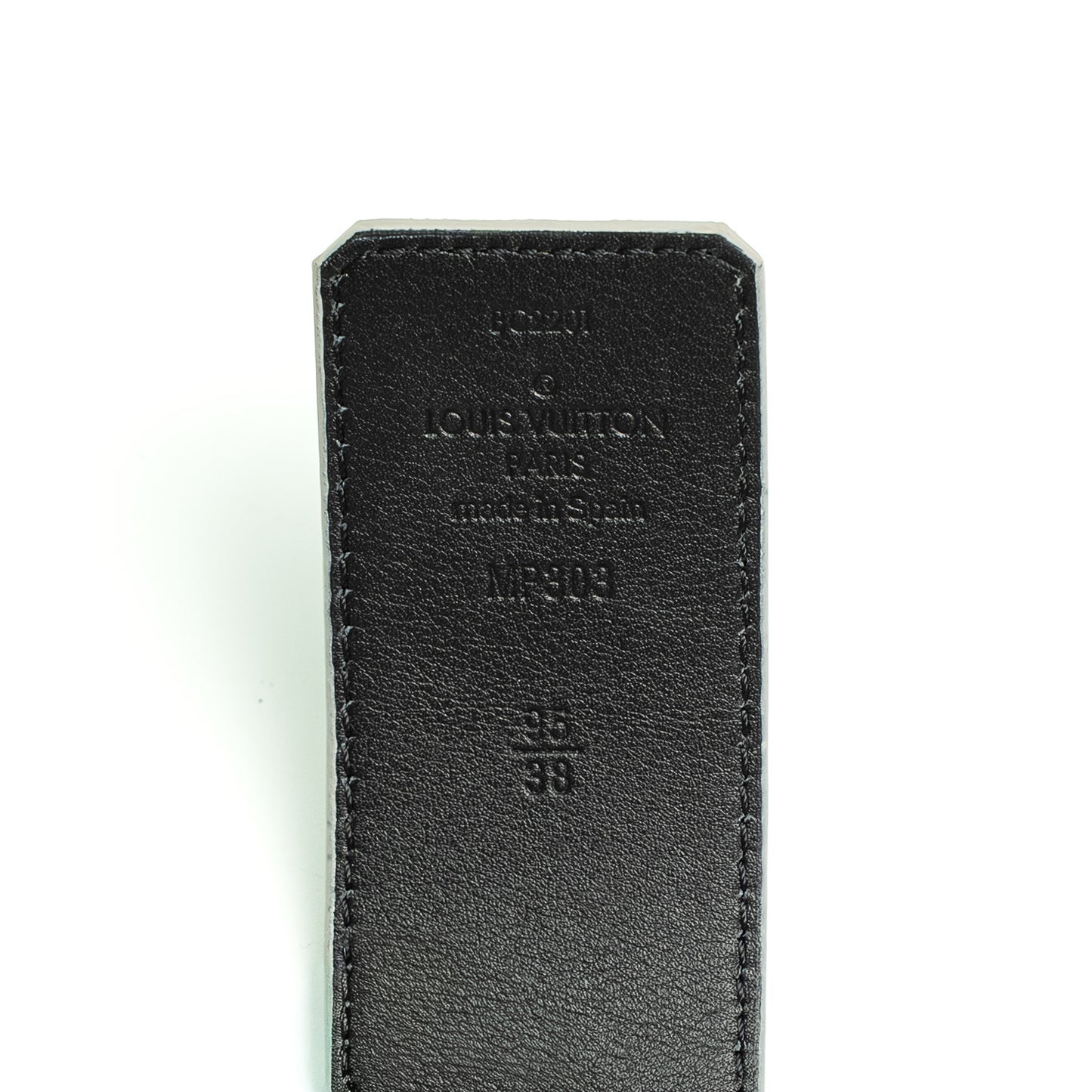 Louis Vuitton Silver Initials Reversible Belt