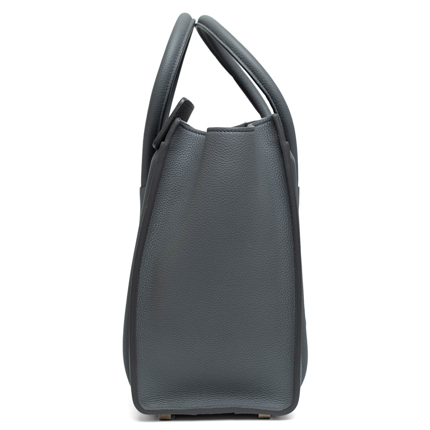 Celine Micro Luggage Kohl Grained Leather Bag