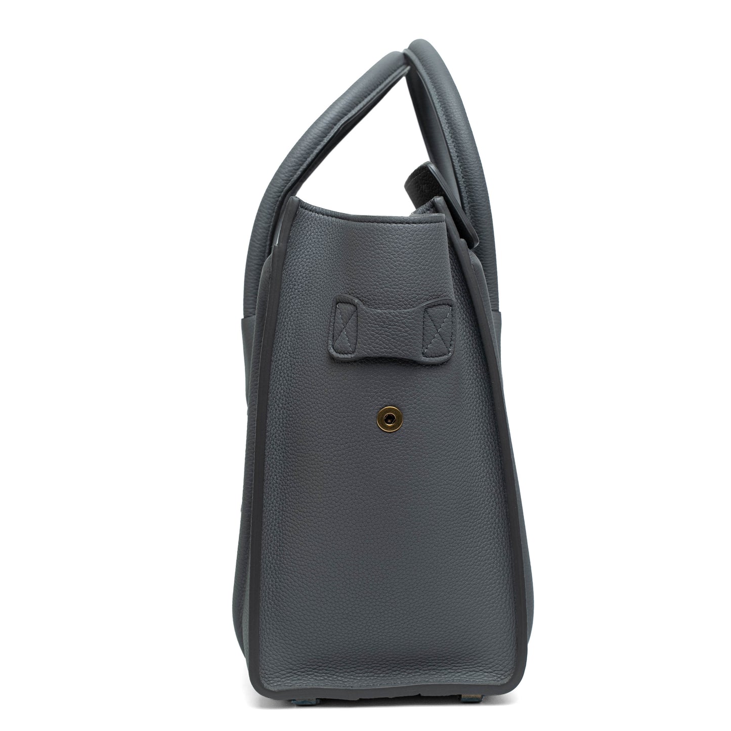 Celine Micro Luggage Kohl Grained Leather Bag