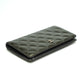 Chanel Gunmetal Quilted Long Wallet