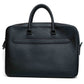 Coach Ethan Slim Black Crossgrain Leather Briefcase