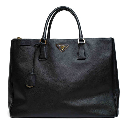 Prada Saffiano Lux Galleria Double Zip Tote