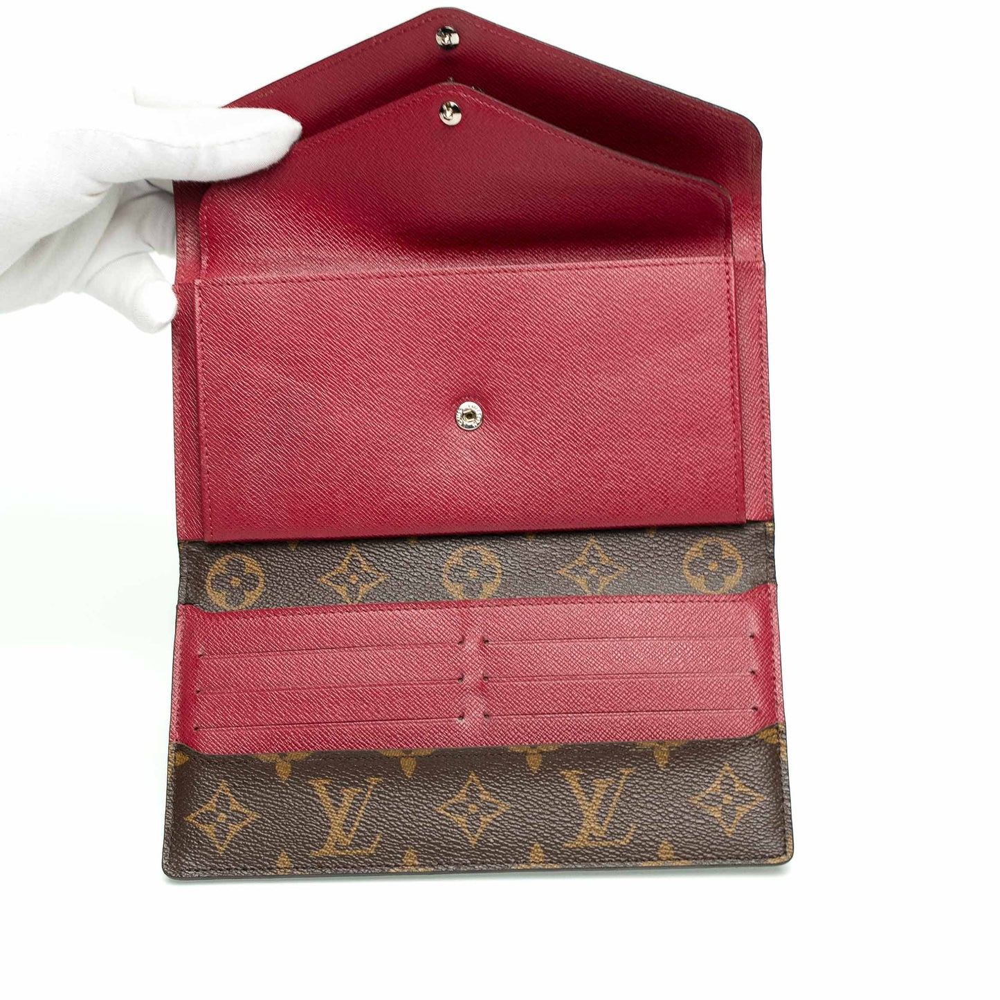 Louis Vuitton Burgundy Monogram ARA Wallet