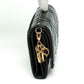 Christian Dior Lady Lotus Wallet Black Patent
