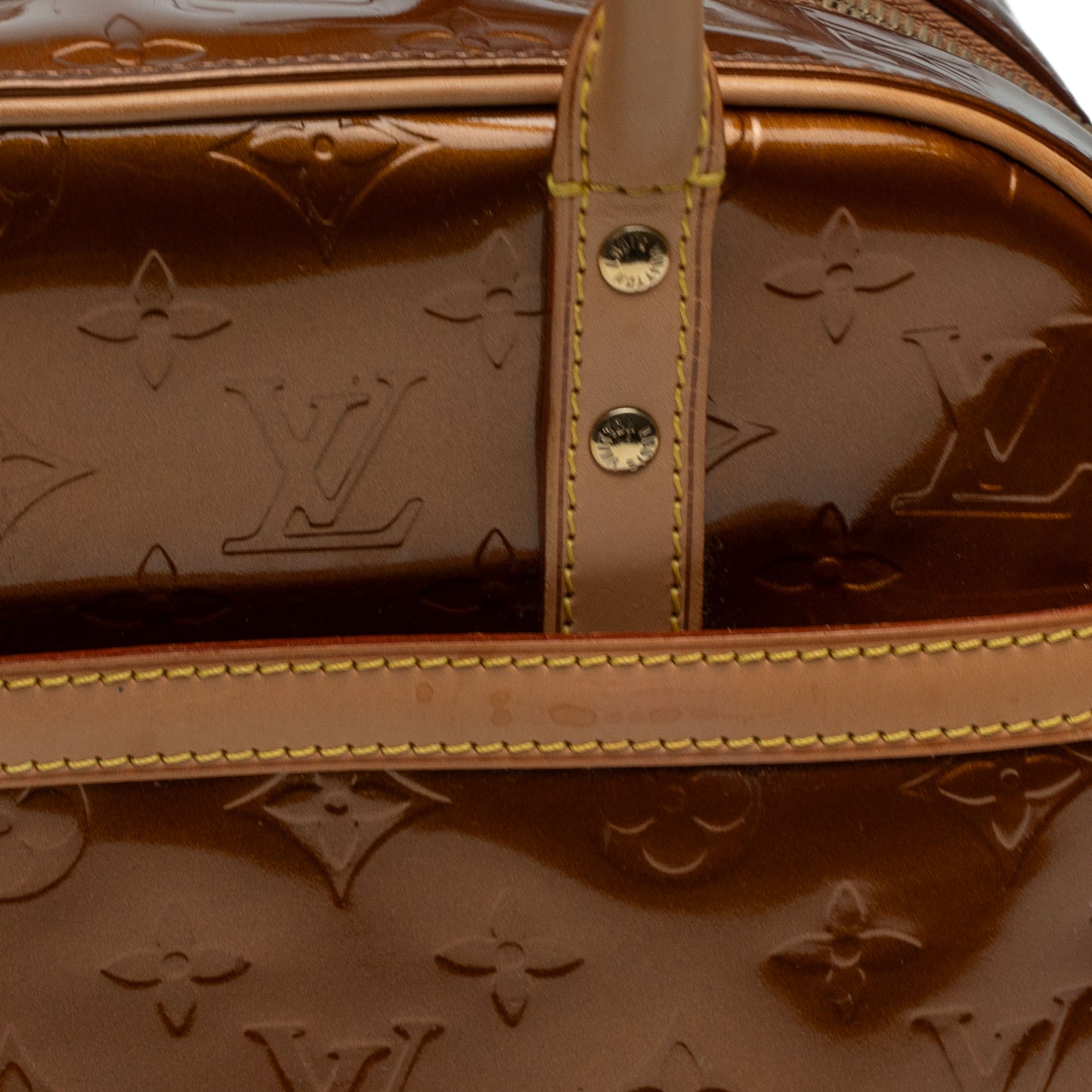 Louis Vuitton Bronze Vernis Tompkins Square Bag