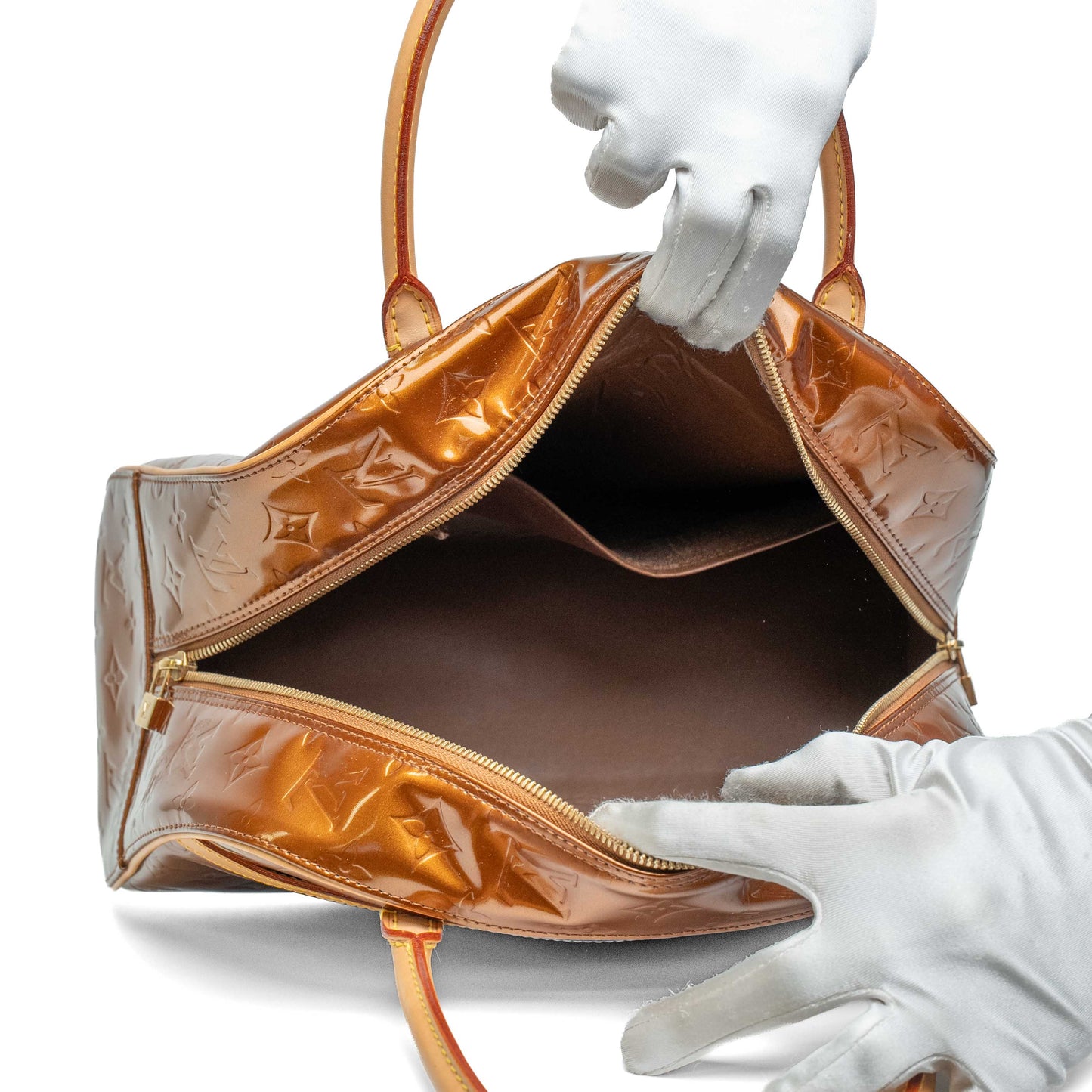 Louis Vuitton Bronze Vernis Tompkins Square Bag