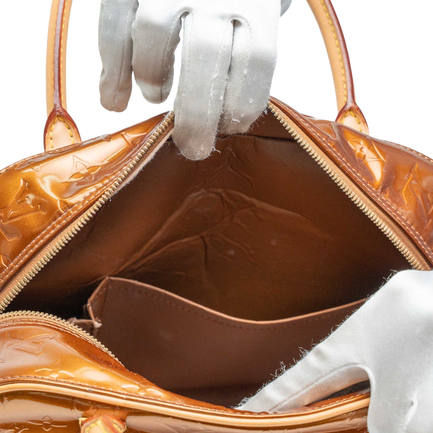 Louis Vuitton Bronze Vernis Tompkins Square Bag