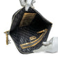 Chanel Gold Crinkled Leather Hand-Slot Clutch
